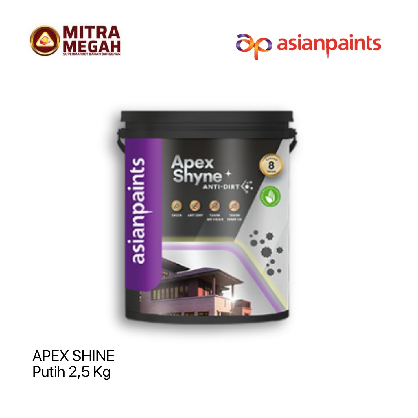 Cat Asian Paint Apex Shyne Putih