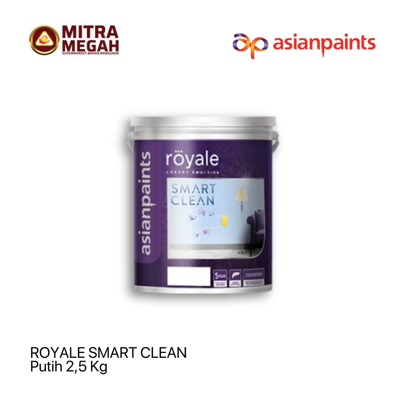 Cat Asian Royale Smart Clean Putih