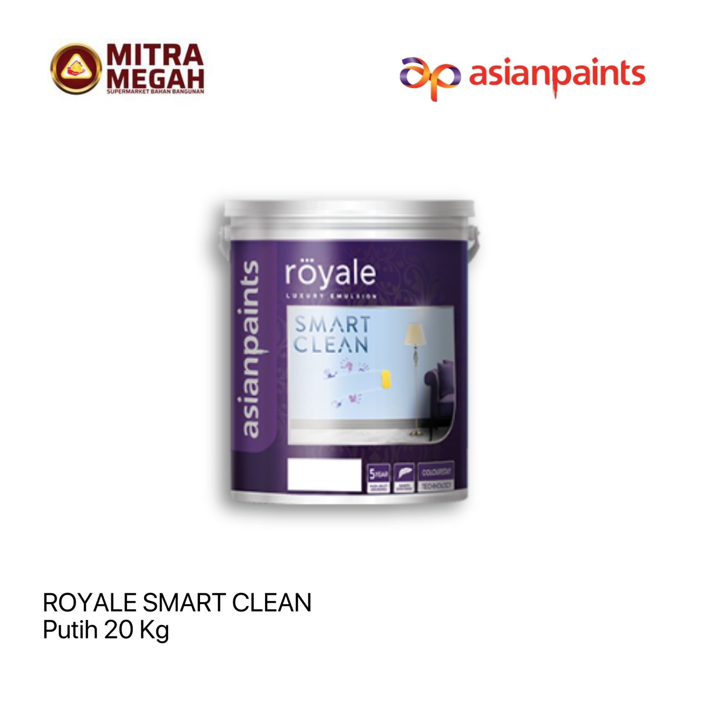 Cat Asian Royale Smart Clean Putih