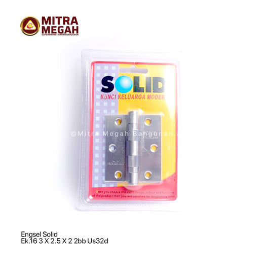 Engsel Solid Ek.16 3 X 2.5 X 2 2bb Us32d