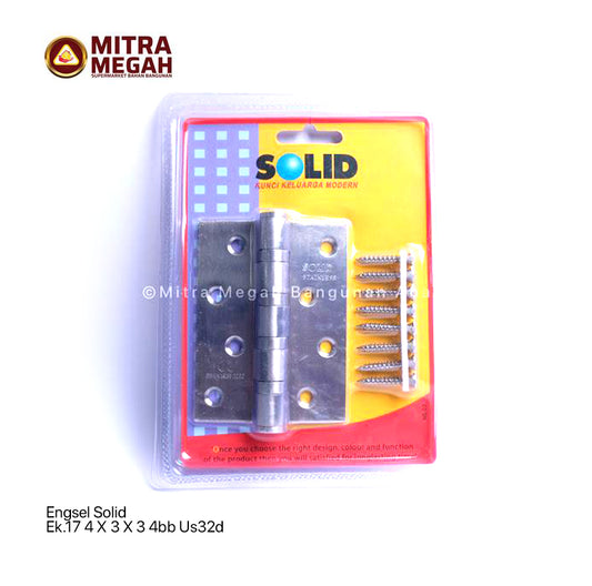 Engsel Solid Ek.17 4X3X3 4bb Us32d