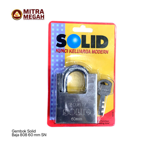 Gembok Solid Baja 808 60 mm SN