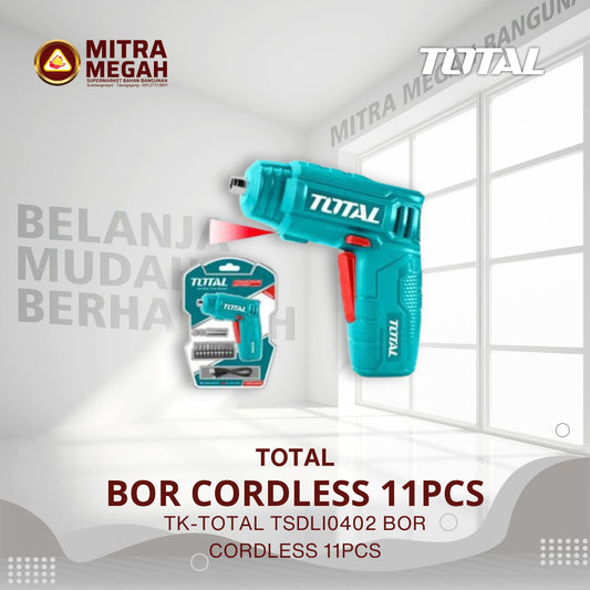 TK-TOTAL TSDLI0402 BOR CORDLESS 11PCS/SET