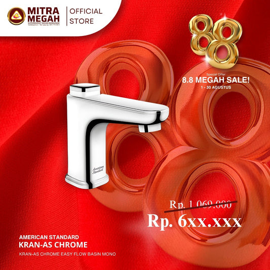 American Standard EasyFLO Basin Mono Chromed KRAN-AS MATT CHORME EASY FLOW BASIN MONO