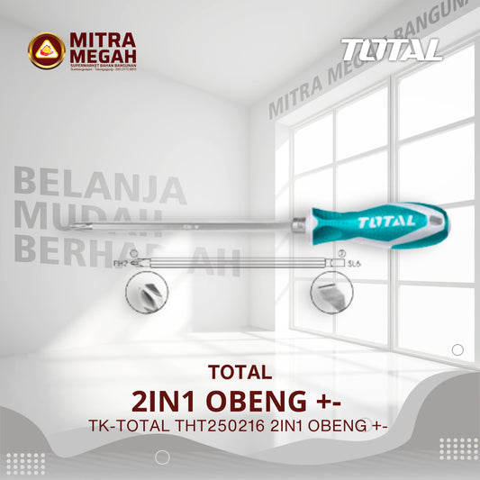 TK-TOTAL THT250216 2IN1 OBENG +- 6.3X7.5MM