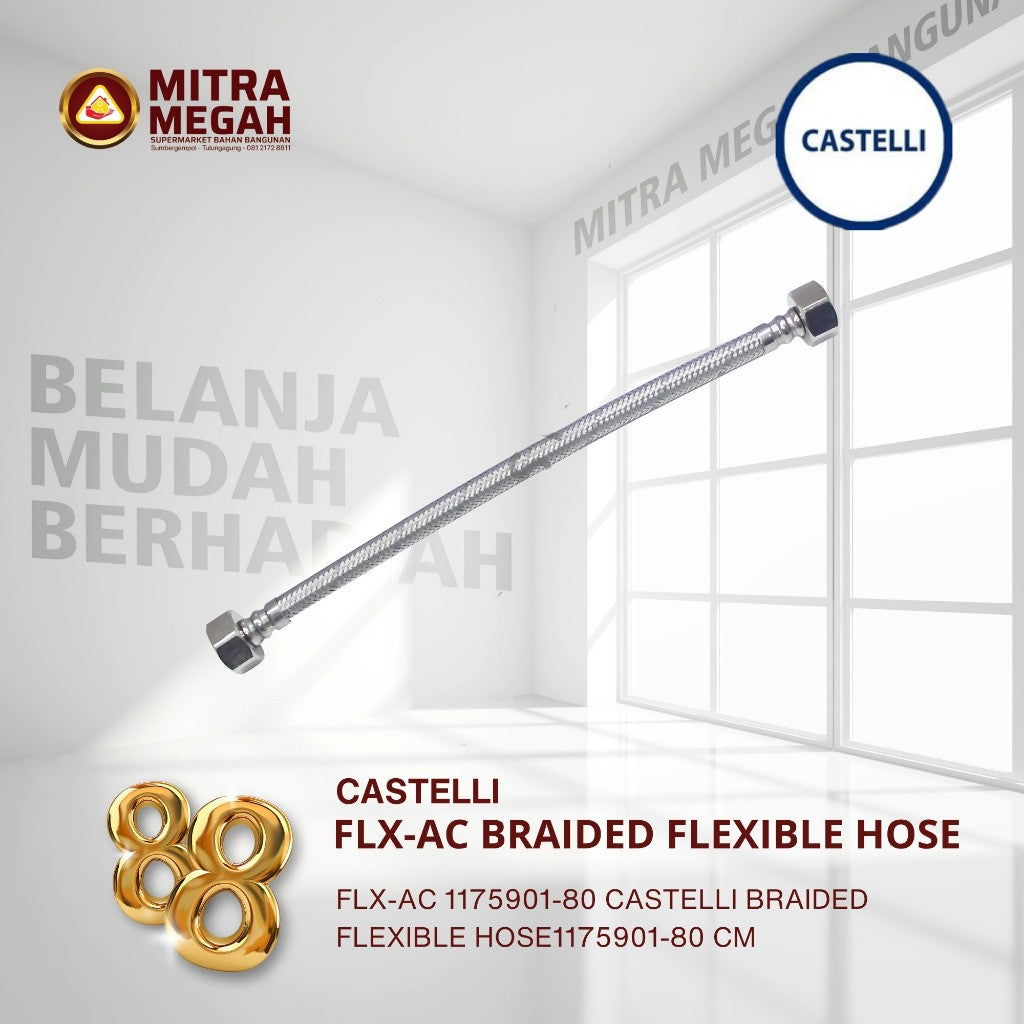 FLX-AC 1175901-80 CASTELLI BRAIDED FLEXIBLE HOSE1175901-80 CM