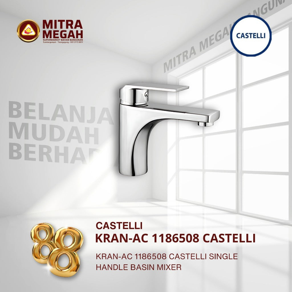 KRAN-AC 1186508 CASTELLI SINGLE HANDLE BASIN MIXER