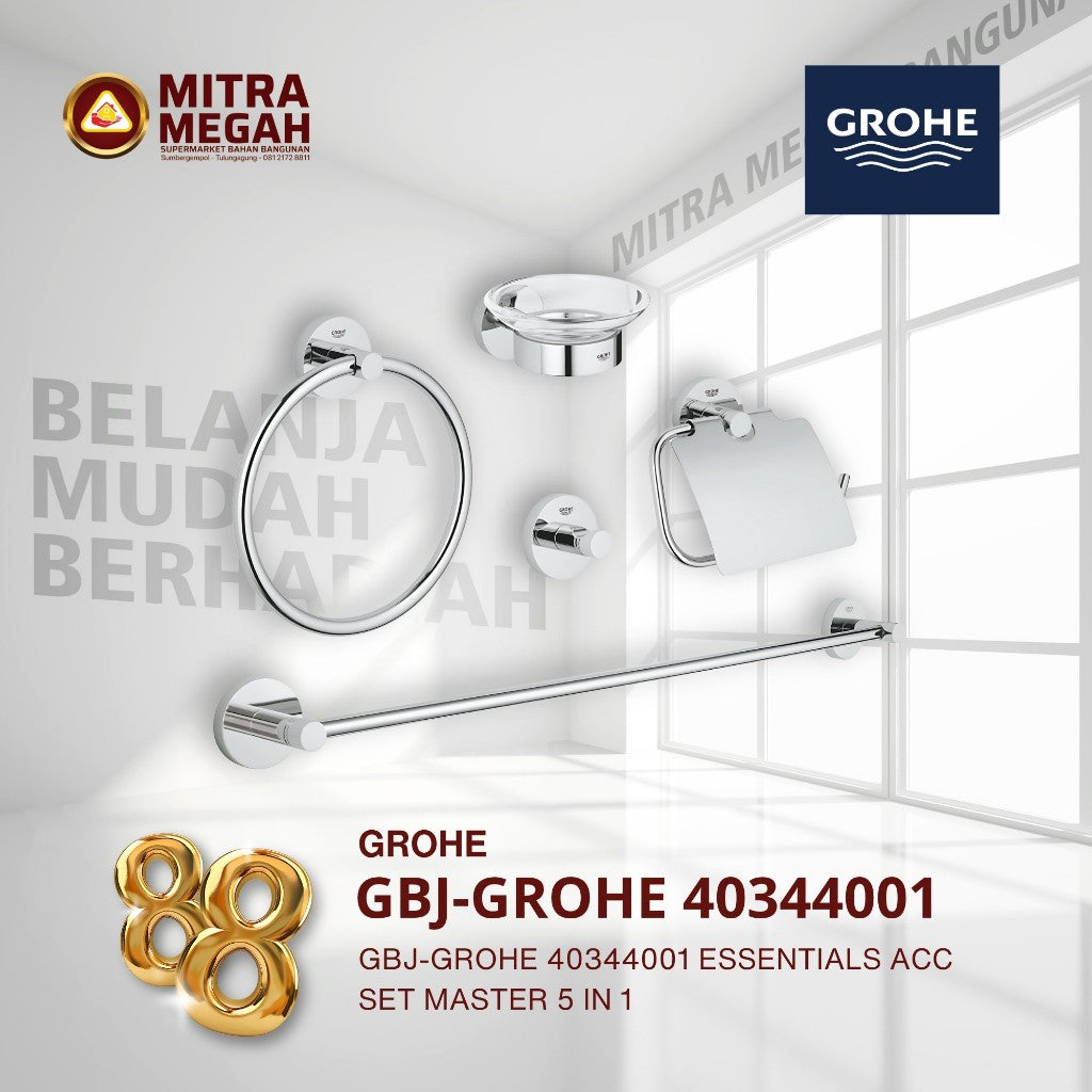 GBJ-GROHE 40344001 ESSENTIALS ACC SET MASTER 5 IN 1