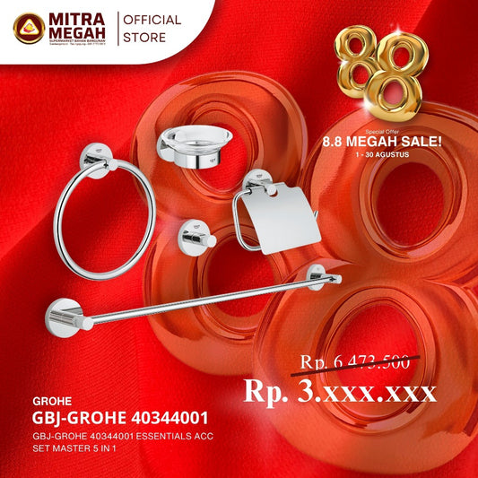 GBJ-GROHE 40344001 ESSENTIALS ACC SET MASTER 5 IN 1