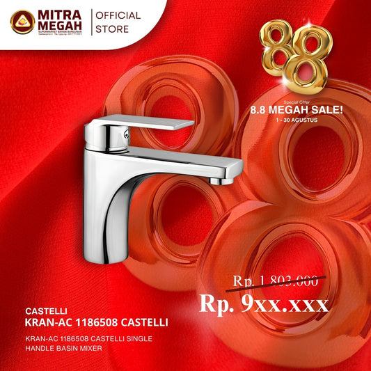 KRAN-AC 1186508 CASTELLI SINGLE HANDLE BASIN MIXER