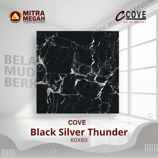 KERAMIK GRANIT COVE 6060 Black Silver Thunder