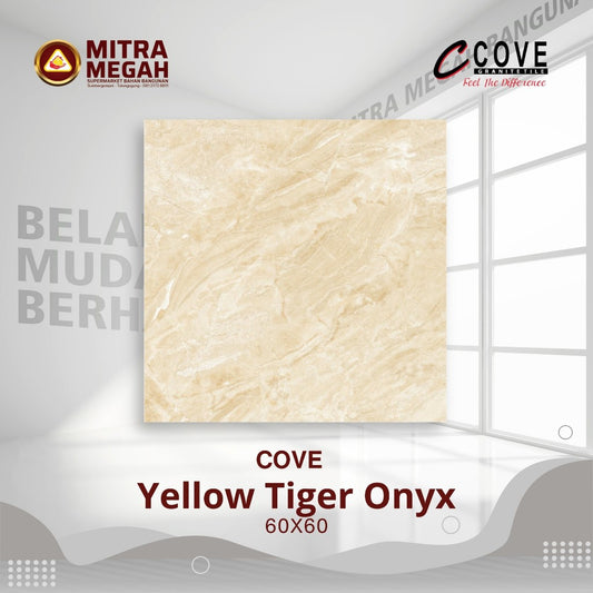 KERAMIK GRANIT COVE 6060 Yellow Tiger Onyx