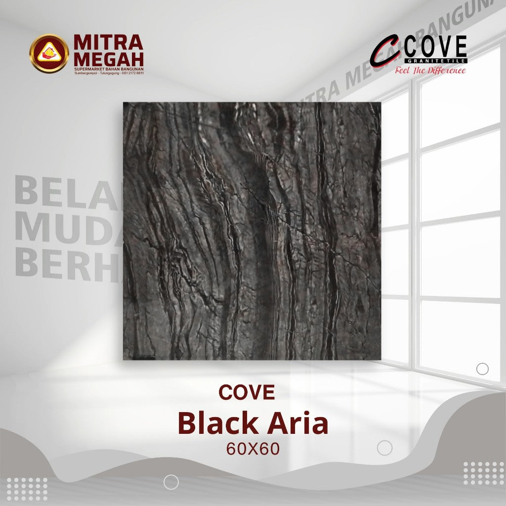KERAMIK GRANIT COVE 6060 Black Aria