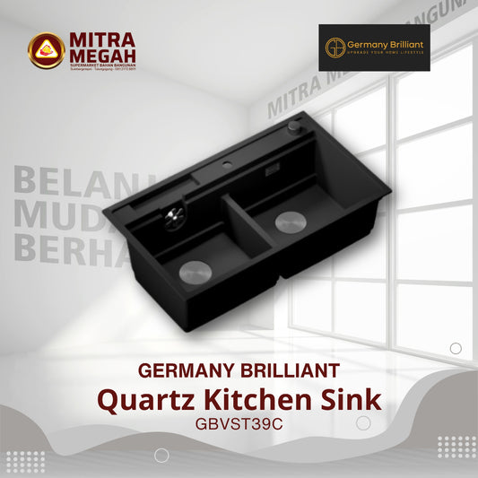 Bak Cuci Piring Germany Brilliat BCP-GB GBVST39C QUARTZ KITCHEN SINK