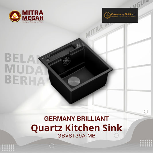 Bak Cuci Pirring Germany Brilliant BCP-GB GBVST39A-MB QUARTZ KITCHEN SINK