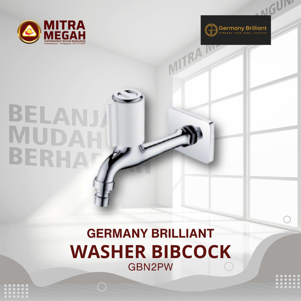 GERMANY BRILLIANT KRAN TEMBOK KRAN-GB GBN2PW WASHER BIBCOCK