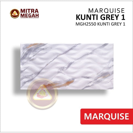 KERAMIK MARQUISE 25X50 KUNTI GREY 1