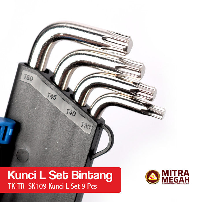 KUNCI L SET BINTANG PENDEK 9 PCS