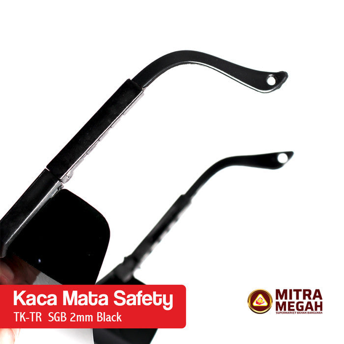 KACA MATA SAFETY 2MM BLACK