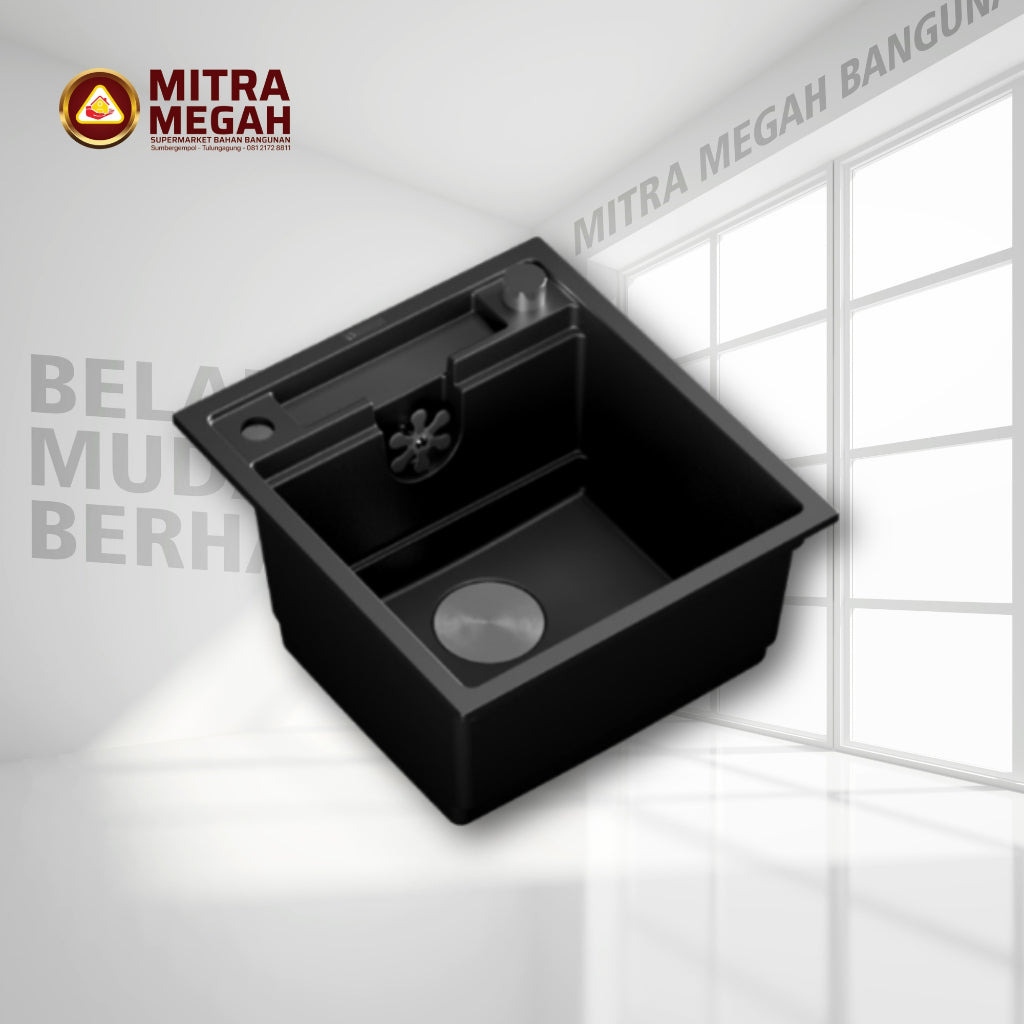 Bak Cuci Pirring Germany Brilliant BCP-GB GBVST39A-MB QUARTZ KITCHEN SINK