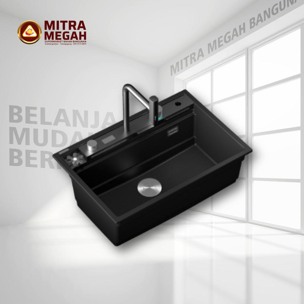 Bak Cuci Piring Germany Brilliant BCP-GB GBVST39EMB QUARTZ KITCHEN SINK (INCLUDE FAUCET)