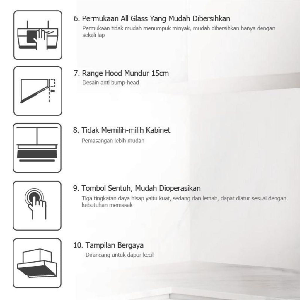 PENGHISAP ASAP KOMPOR DAPUR FOTILE ZMG6009 RANGE HOOD