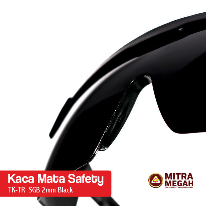 KACA MATA SAFETY 2MM BLACK