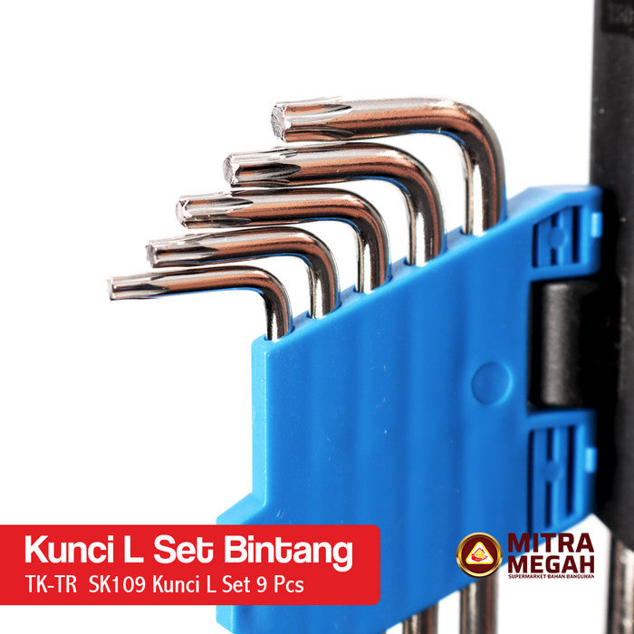 KUNCI L SET BINTANG PENDEK 9 PCS