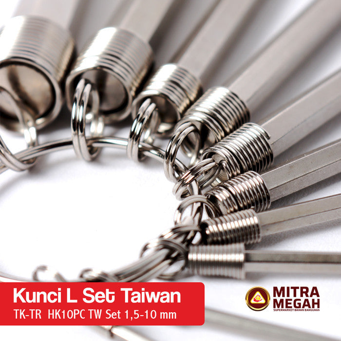 KUNCI L SET TAIWAN 1.5-10 MM