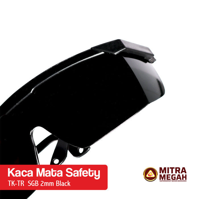 KACA MATA SAFETY 2MM BLACK